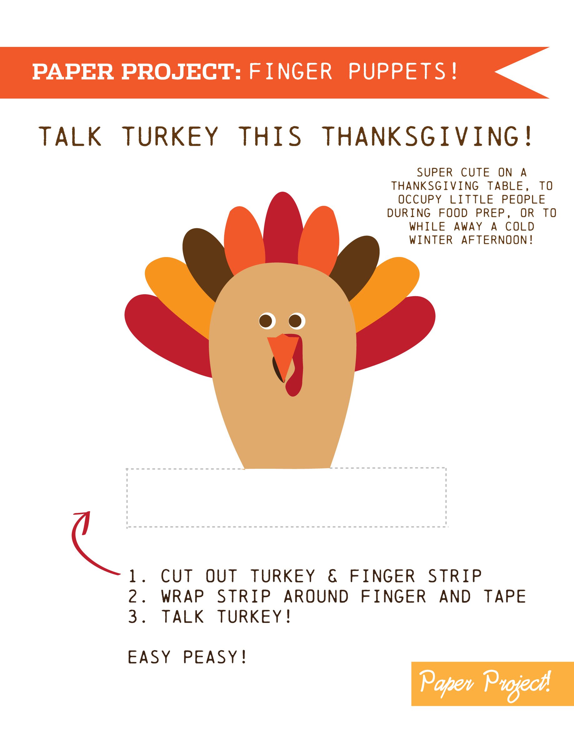 thanksgiving finger puppets