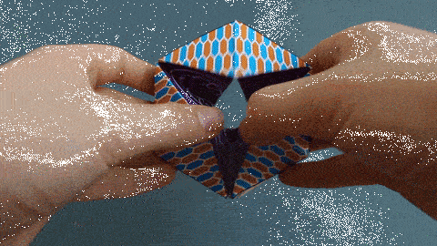 Look at the Kaleidocycle spin!
