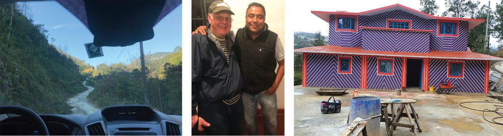Veracruz viewed from the van; dairy farmer Stan Linder; Adrian's house built for several families