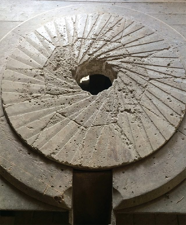 Mill stone at Motor Mill near Elkader, Iowa