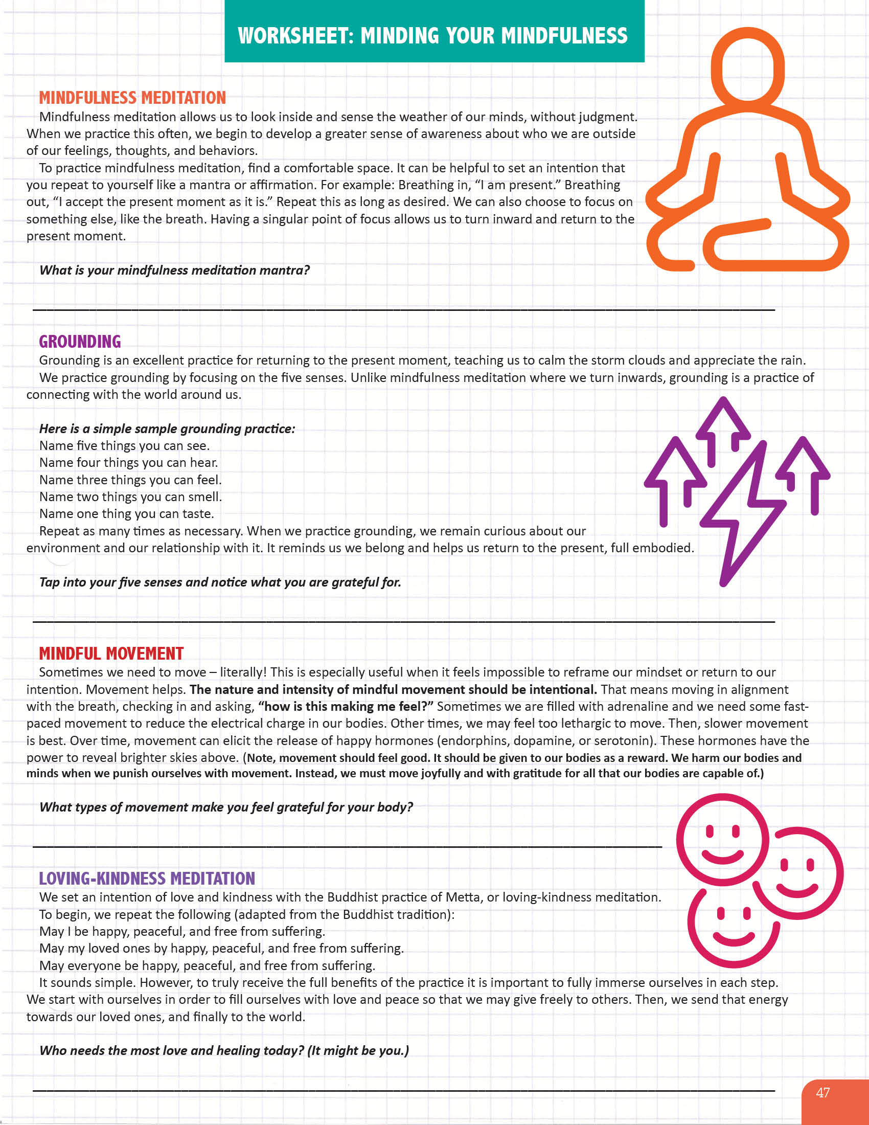 Mindfulness Worksheet
