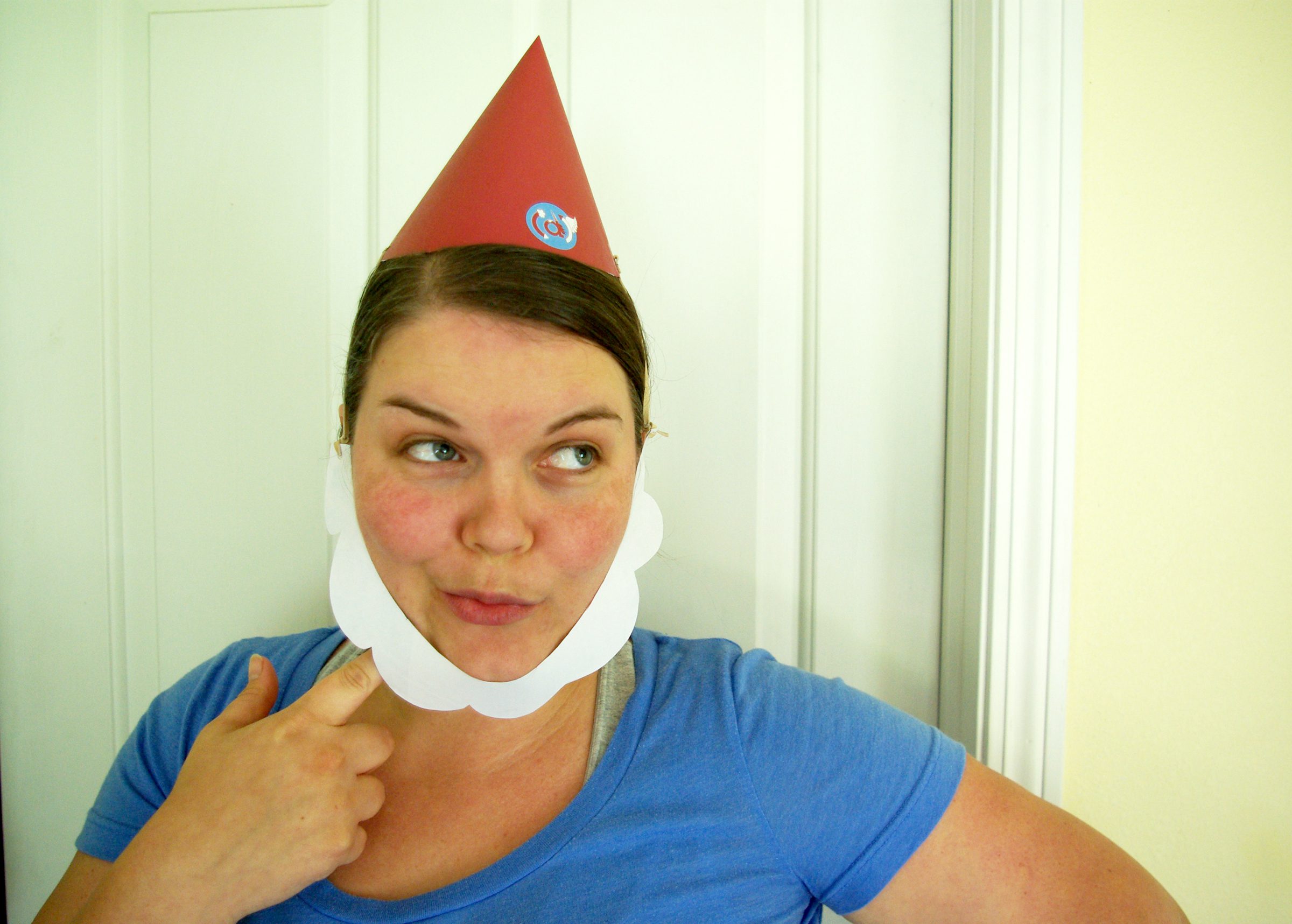 Make a Paper Gnome Hat (Plus Beard!)!