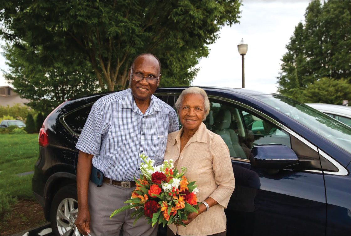 A recent photo of Josiah and Litha Tlou - Joy Tlou's parents